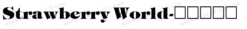 Strawberry World字体转换